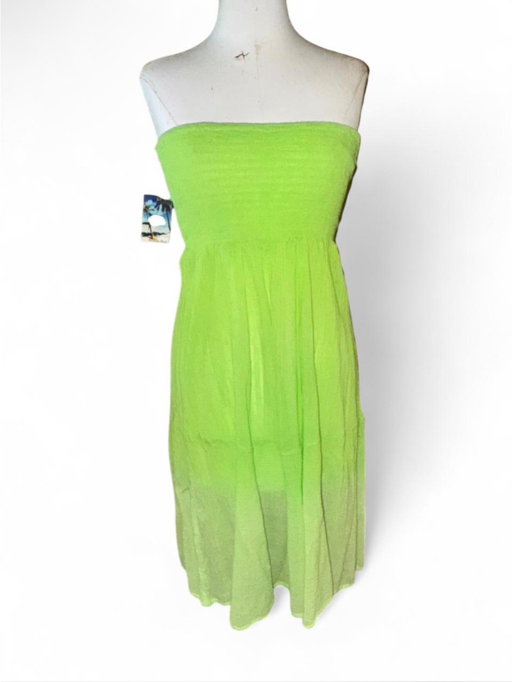Vintage NWT 100% cotton vacation beach dress